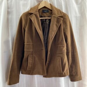 Rosette by Becool Women's Brown‎ Textured Blazer Jacket Size S